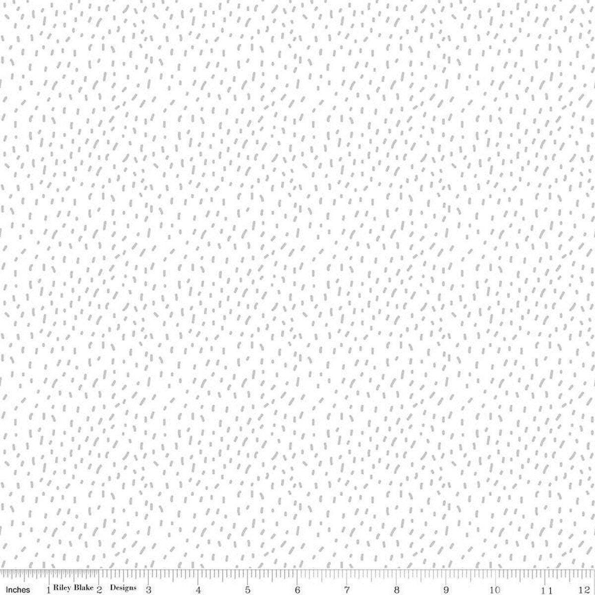 Forest Friends Fur in White - 1/2 Yard Increments, Cut Continuously - by Jennifer Long for Riley Blake Designs