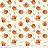 Shades of Autumn Pumpkins in Cream - 1/2 Yard Increments, Cut Continuously - by My Mind's Eye from Riley Blake Designs