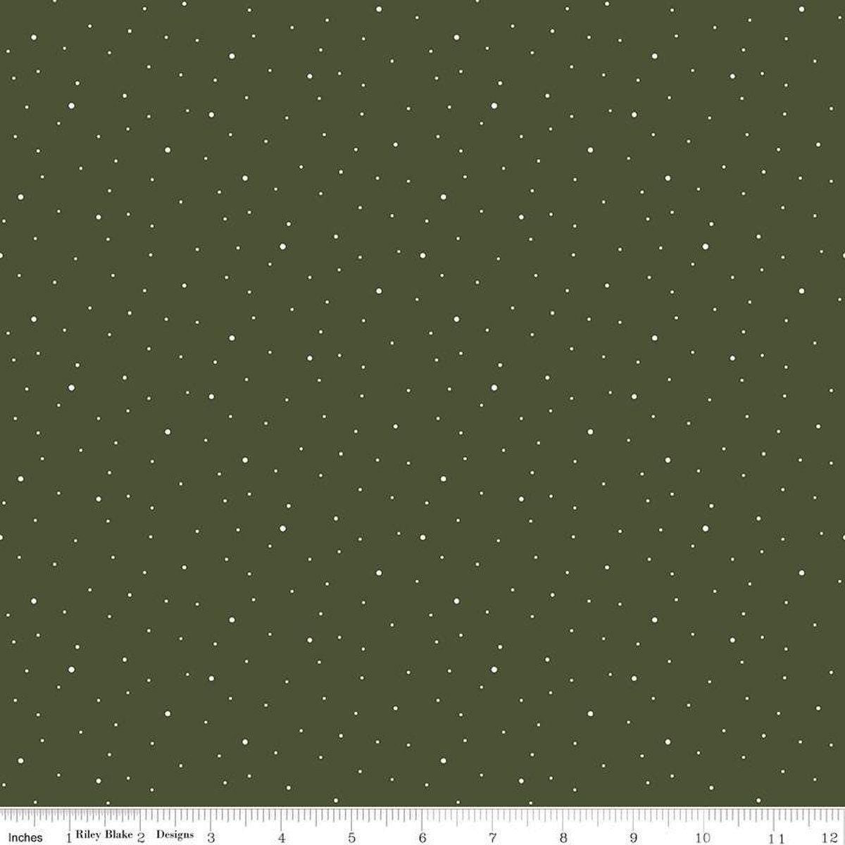 Chive Dapple Dot - 1/2 Yard Increments, Cut Continuously - by Riley Blake Designs