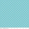 Swiss Dot Aqua - 1/2 Yard Increments, Cut Continuously - by Riley Blake Designs