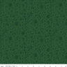 Charming Christmas Floral Outline in Green - 1/2 Yard Increments, Cut Continuously - by Kelsey Carlson for Riley Blake Designs