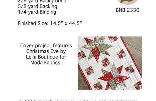 Woven Stars Table Runner Pattern by Branch & Blume