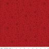 Charming Christmas Floral Outline in Red - 1/2 Yard Increments, Cut Continuously - by Kelsey Carlson for Riley Blake Designs