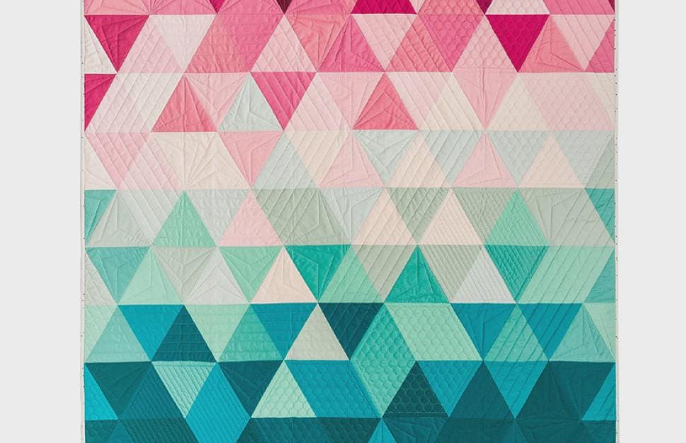Triangle Fade Quilt Pattern by Lo & Behold Stitchery