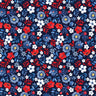 Faith, Family, Freedom Patriotic Flowers - 1/2 Yard Increments, Cut Continuously - by Nicole DeCamp for Bernatex Fabrics