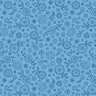 Colors of Summer Ditsy Floral in Blue - 1/2 Yard Increments, Cut Continuously - by Jackie Decker for Wilmington Prints
