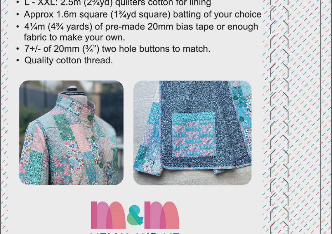 Laura Jacket Quilted Coat Pattern by Melly & Me
