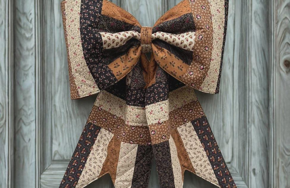 The Big Giant Quilted Jelly Roll Bow Pattern by Lindsey Grace