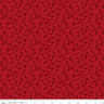 Poinsettias at Christmas Holly in Red- 1/2 Yard Increments, Cut Continuously - by Jennifer Bosworth for Riley Blake Designs