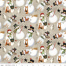 Northern Christmas Snowmen in Natural - 1/2 Yard Increments, Cut Continuously - by Teresa Kogut for Riley Blake Designs