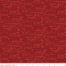 Evergreen Wishes Text in Red - 1/2 Yard Increments, Cut Continuously - by Traci Reed for Riley Blake Designs