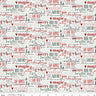 Evergreen Wishes Text in Cream - 1/2 Yard Increments, Cut Continuously - by Traci Reed for Riley Blake Designs