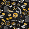NCAA-Missouri Tigers Home State Cotton - 1/2 Yard Increments, Cut Continuously - by Sykel Enterprises