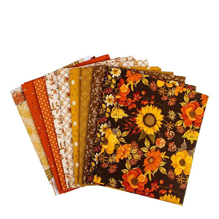 Bountiful Yardage Bundle in Mocha- by Sandy Gervais for Riley Blake Designs