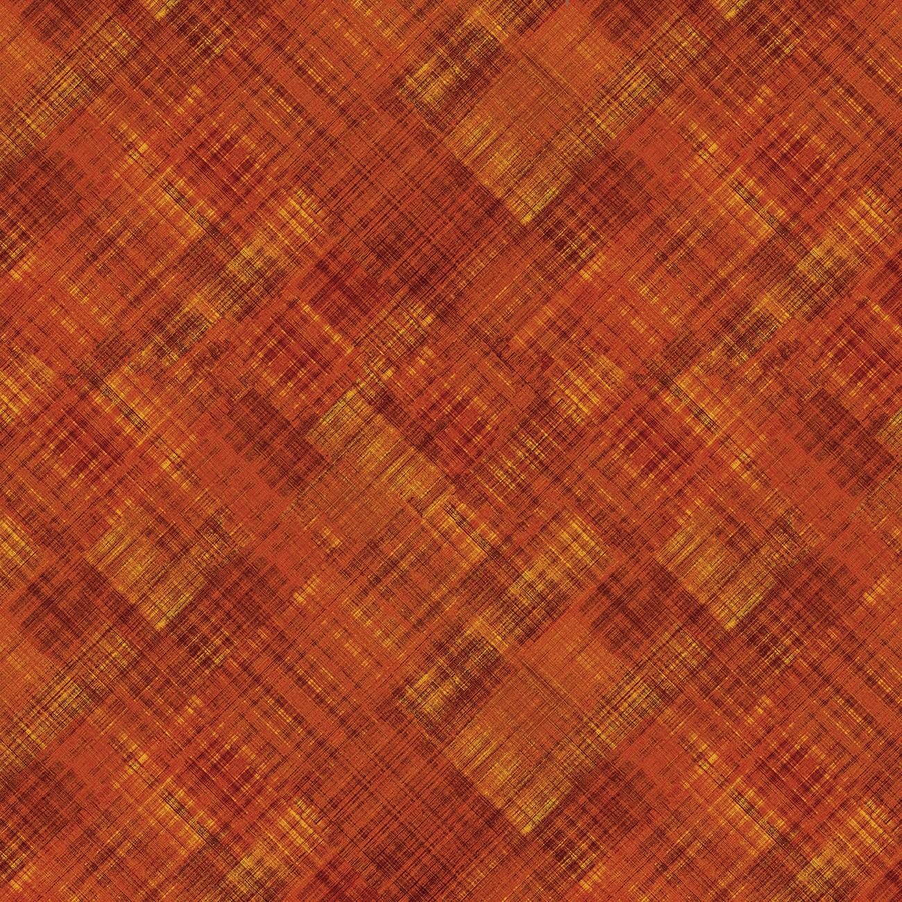 A Walk in the Forest Brushed Plaid in Sunset - 1/2 Yard Increments, Cut Continuously - by Nicole DeCamp Collection for Benartex Fabrics