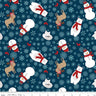 A Perfect Winter Main in Navy- 1/2 Yard Increments, Cut Continuously - by Lori Whitlock for Riley Blake Designs