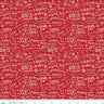 A Perfect Winter Text in Red- 1/2 Yard Increments, Cut Continuously - by Lori Whitlock for Riley Blake Designs