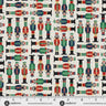 The Nutcracker Soldiers in Cream- 1/2 Yard Increments, Cut Continuously - by Makower UK Collection for Andover Fabrics
