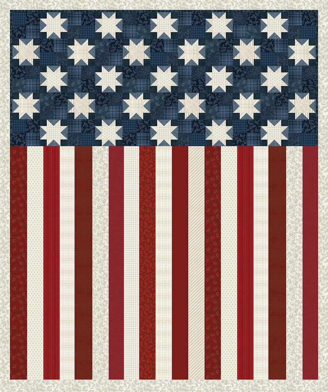 American Valor Panel 36" x 44" - by Cheryl Haynes Collection for Benartex Fabrics