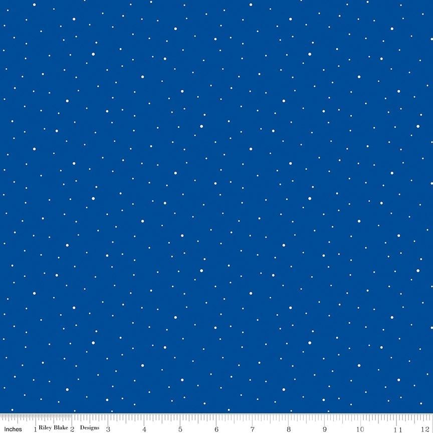 Royal Blue Dapple Dot - 1/2 Yard Increments, Cut Continuously - by Riley Blake Designs