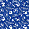 NCAA- Eastern Illinois University Tone on Tone Cotton - 1/2 Yard Increments, Cut Continuously - by Sykel Enterprises