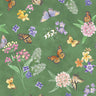 2026 All Illinois Shop Hop Fabric Butterfly Meadow in Green - 1/2 Yard Increments, Cut Continuously - by Benartex Fabrics