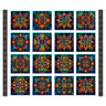 Flight of the Hummingbird Stained Glass Picture Patches- 1/2 Yard Increments, Cut Continuously - by Morris Creative Group for QT Fabrics