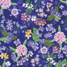 2026 All Illinois Shop Hop Fabric Flowers in Navy - 1/2 Yard Increments, Cut Continuously - by Benartex Fabrics