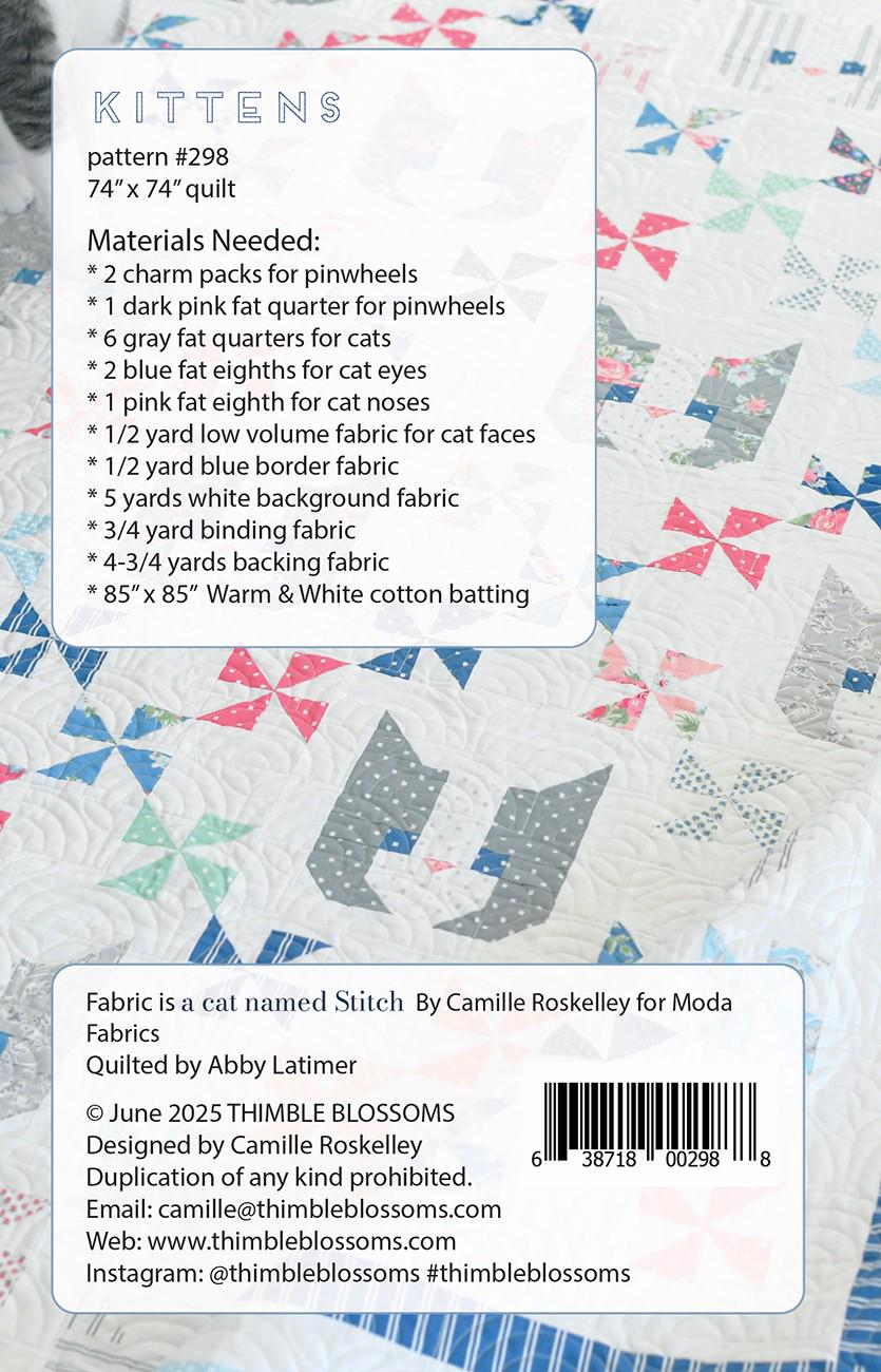Kittens Quilt Pattern by Camille Roskelley of Thimble Blossoms