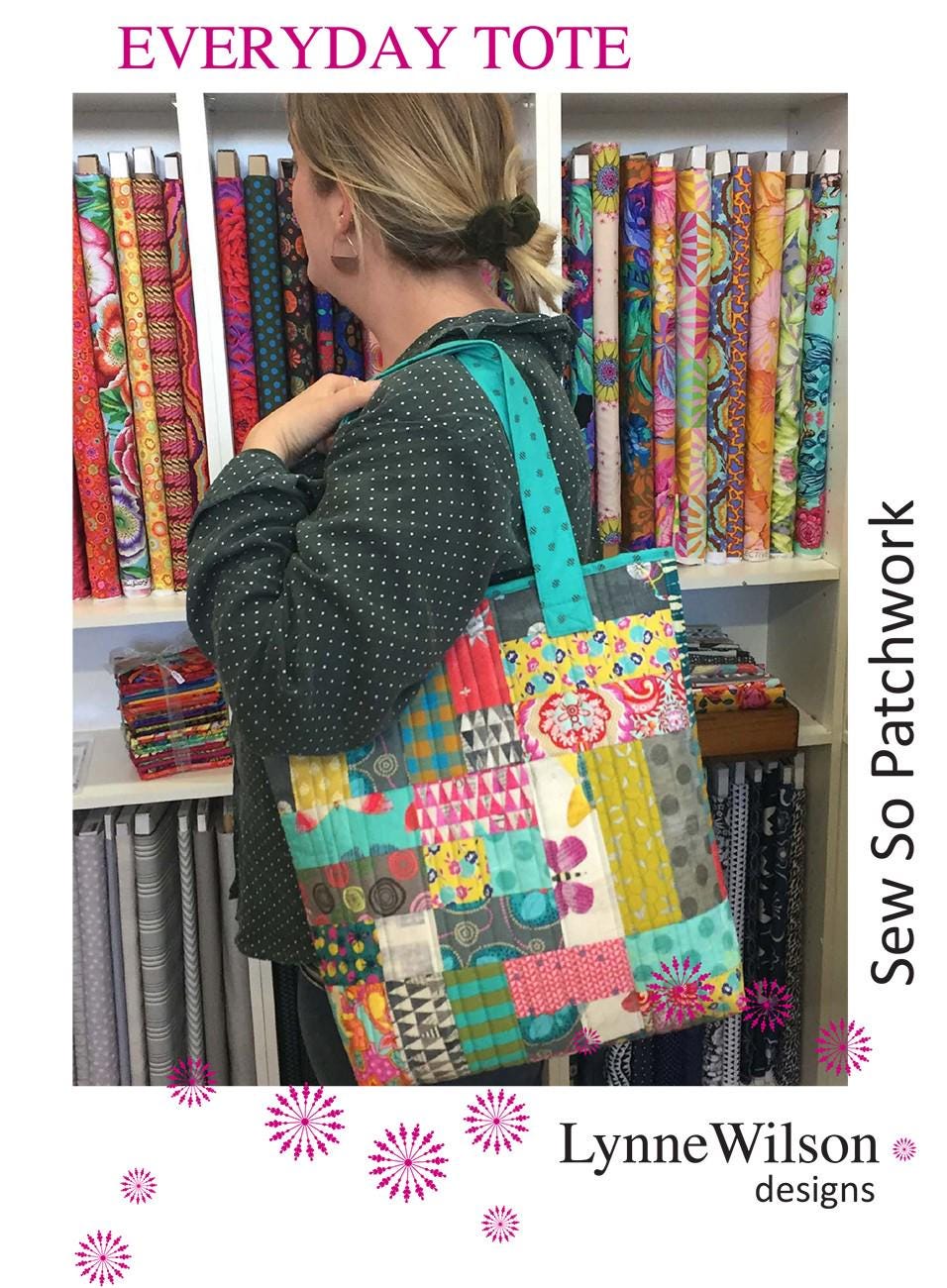 Everyday Tote Pattern by Lynne Wilson Designs