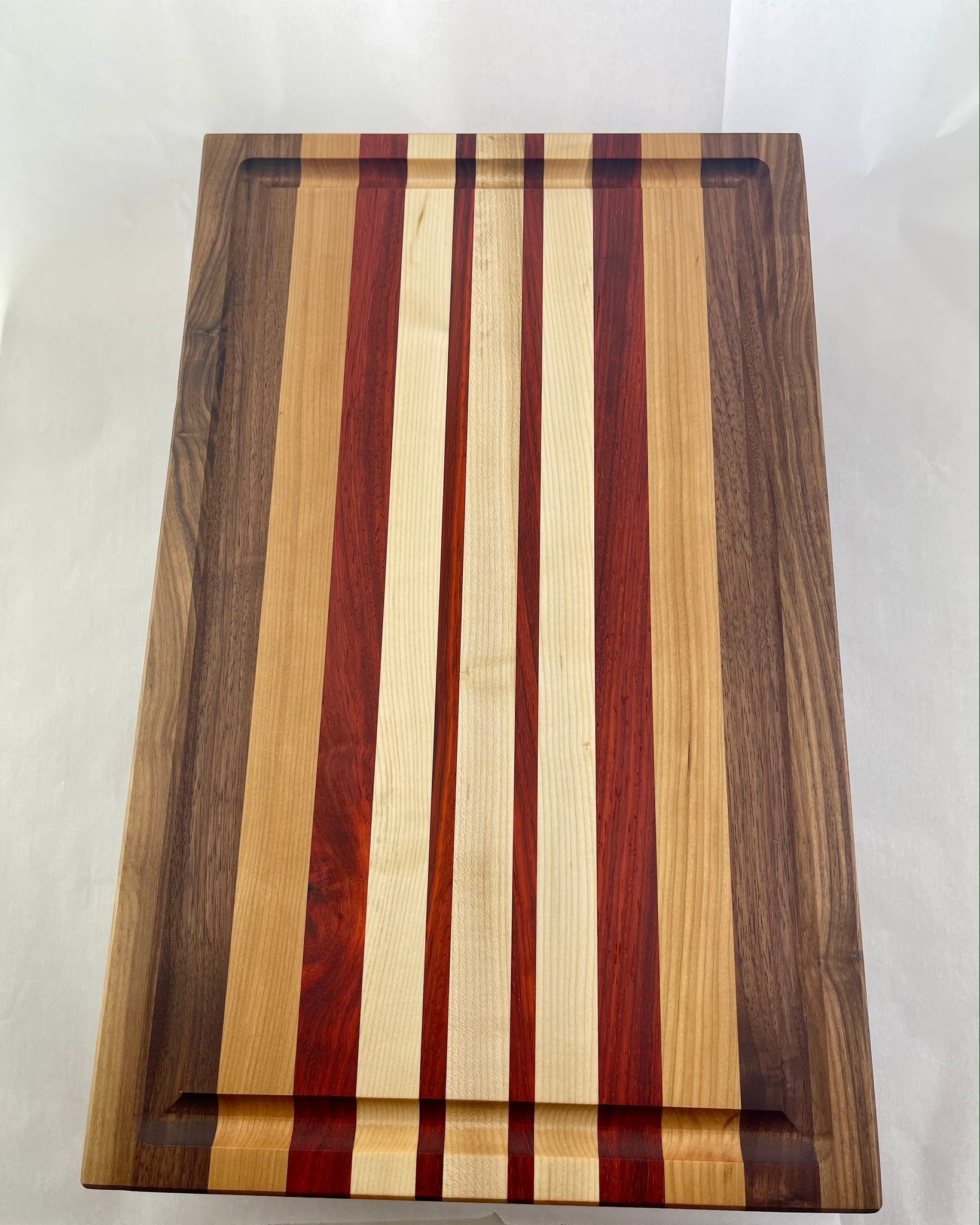 Small Maple and Cherry Cutting Board (12x9) - Shape of Yew