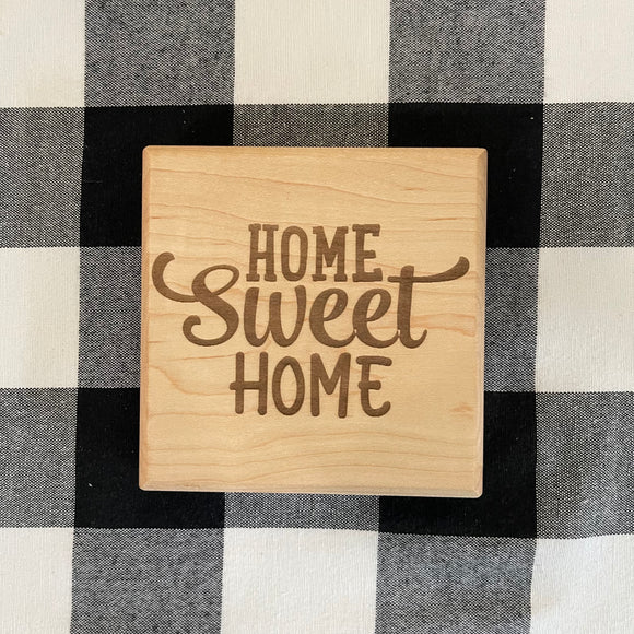 Home Sweet Home Laser Engraved Sign